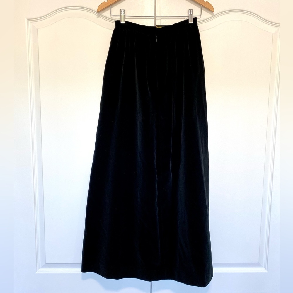 Craigmere vintage velvet maxi skirt made In England